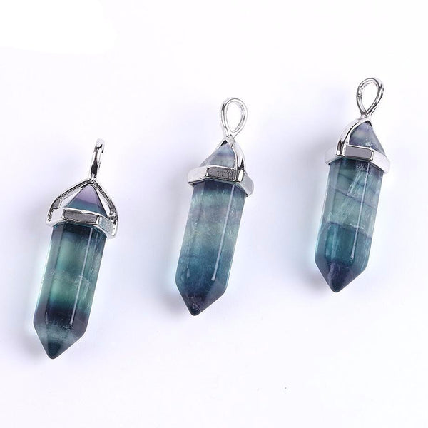 Hexagonal Point Pendulum Necklace