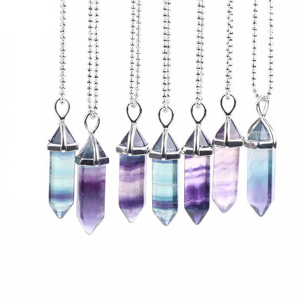 Hexagonal Point Pendulum Necklace