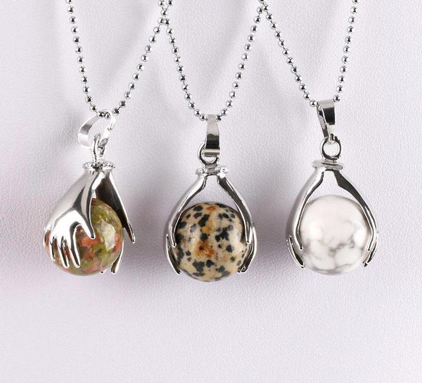 Natural Round Ball Necklace