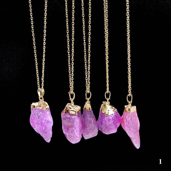Natural Quartz Healing Necklace