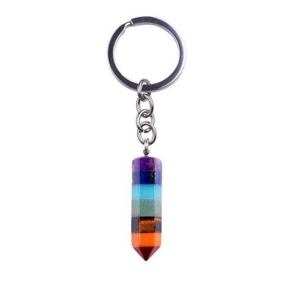 Multicolor Natural Stone Keychain
