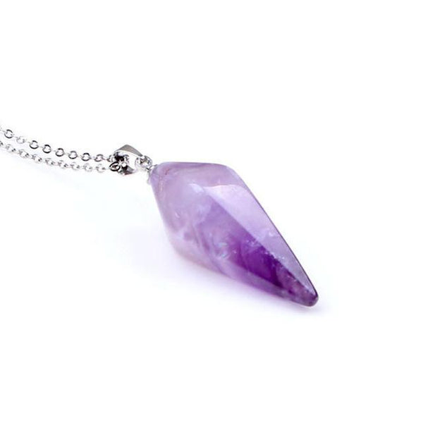 Hexagon Pyramid Charm Necklace
