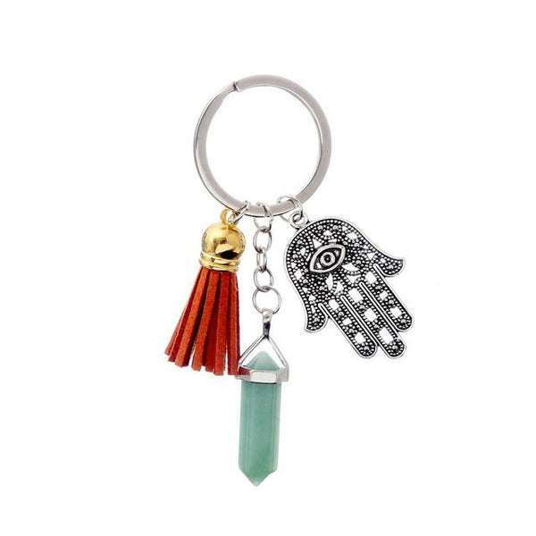 Crystal Healing Hand Keychain