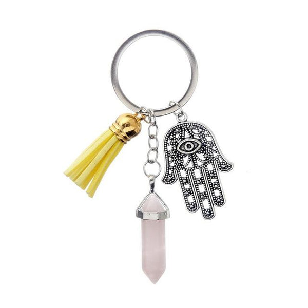 Crystal Healing Hand Keychain