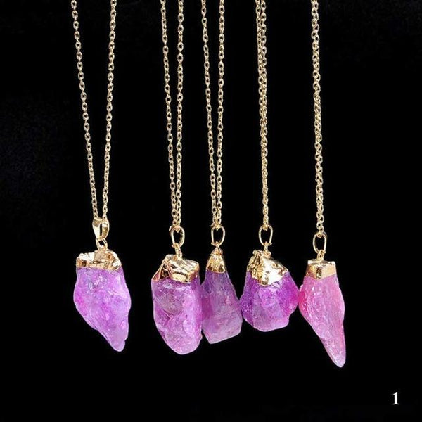 Natural Quartz Healing Necklace