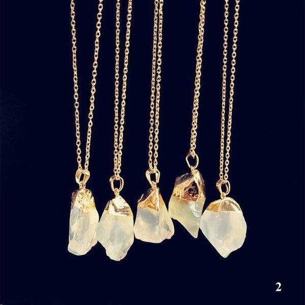 Natural Quartz Healing Necklace